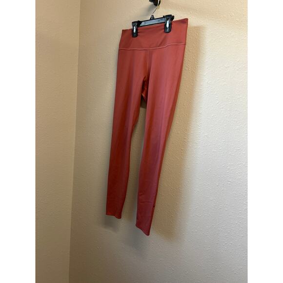 Lot of 2 Nike Dri-Fit leggings size Medium Navy dots Terracotta yoga athletic - Picture 8 of 14